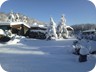 I bungalow sotto la neve